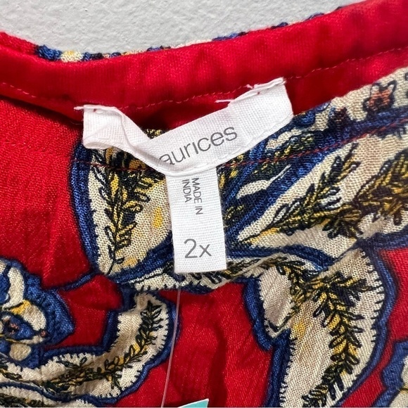 Maurices Floral Skater Dress Women’s Size 2X NEW - Picture 3 of 10